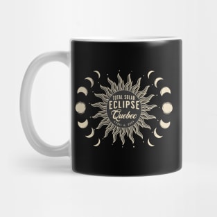 Total Solar Eclipse Quebec Canada April 2024 Mug